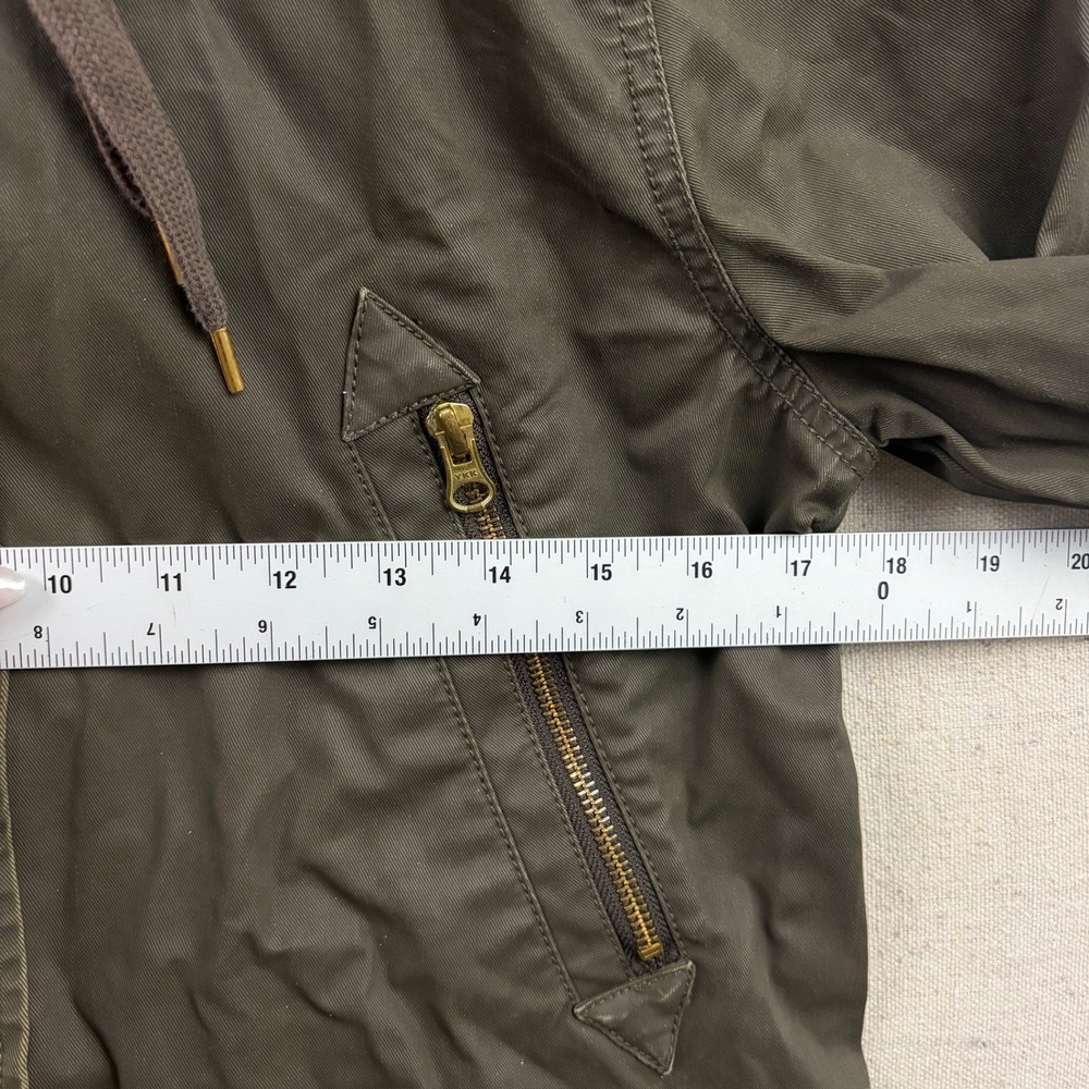 J.Crew Field Jacket Womens Small Long Field Sterling Dark Fatigue Green coat - Picture 6 of 8